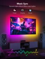 Govee TV LED Backlight Strip, RGBIC Smart LED Backlight for 40-50inch TVs, Music Sync, Wi-Fi Bluetooth & App Control, Works with Alexa & Google Assistant, 77 Scene Modes, Adapter - Image 5