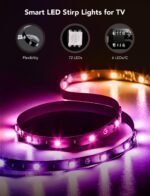 Govee TV LED Backlight Strip, RGBIC Smart LED Backlight for 40-50inch TVs, Music Sync, Wi-Fi Bluetooth & App Control, Works with Alexa & Google Assistant, 77 Scene Modes, Adapter - Image 6
