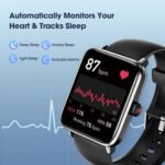 Smart Watch, Fitness Tracker with Heart Rate Monitor, Blood Oxygen, Sleep Tracking, 41mm Smartwatch Waterproof with Pedometer for Women Men Watch Compatible with Android iOS Phones - Image 3