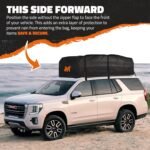 Mockins XXL 50 CuFt Waterproof Rooftop Cargo Bag for Top of Car Storage | 85"x50"x20" All-Weather Soft Shell Vinyl Cargo Roof Bag | Car Top Carrier Without Roof Rack | Roof Rack Bag w/Accessories - Image 6