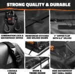 Mockins XXL 50 CuFt Waterproof Rooftop Cargo Bag for Top of Car Storage | 85"x50"x20" All-Weather Soft Shell Vinyl Cargo Roof Bag | Car Top Carrier Without Roof Rack | Roof Rack Bag w/Accessories - Image 7
