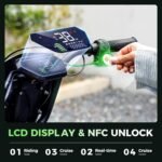 isinwheel Electric Scooter with Seat, 43/28 Miles Range & 38/21 MPH High Speed, 16/14'' Fat Tire Scooter for Adult with Mood Lights, Smart APP & NFC Start, 1200/750W Motor E Scooter - Image 5