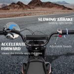 JoyWheel 24V Electric Dirt Bike for Kids, 250W Motor, 13.6MPH Off-Road Motorcycle with Rear Suspension, Leather Seat, Anti-Slip Tires – Suitable for Kids (Black) - Image 4