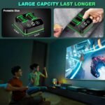 DINOSTRIKE 2X 6200mWh Controller Battery Pack Rechargeable Compatible with Xbox One/Series S/X【Charging Station】【Extended USB C Cable】 Battery Pack for Xbox Series X/S - Image 5