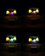 Sensor Led Night Light, Color Changing Plug-in LED Mushroom Dream Bed Lamp - Image 3