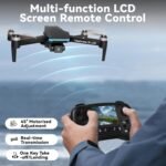 TD31LCD Drone with Camera for Adults, Drones with LCD Screen Remote Control, Real-time Transmission, Brushless Motor, Fine Tuning Function, Headless Mode, Foldable Drone for Beginners - Image 4