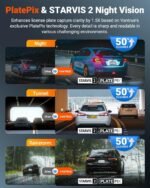 Vantrue N4S 3 Channel Front Inside Rear Dash Cam, 2.7K+1440P+1440P WiFi Dash Camera w/PlatePix™, STARVIS 2 x HDR x IR Night Vision, Voice Control, GPS, 24/7 Parking Mode, Support 1TB Max - Image 4