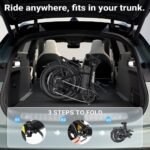 1300W Folding Electric Bike, 75 Miles PAS Range, 52V 13Ah Removable Battery, 20" Fat Tire & Front Suspension Electric Bicycles, 28MPH 7-Speed Commuter Ebike, Max 330LBS, UL2849 Certified - Image 4