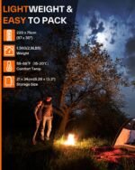 Sportneer Sleeping Bag, 3 Seasons Warm Cold Weather Sleeping Bags for Adults Kids Boys Girls with Compression Sack- Lightweight Camping Essentials Gear Accessories, Backpacking, Hiking - Image 3