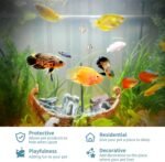 Hide Cave Aquarium Decorations-Premium Resinous Natural Hideout Fit for Aquariums & Terrariums, Reptiles, Amphibians, Fish Playground - Image 3