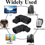 Left Angled IEC 320 C13 to C14 Power Adapter PDU Plug/Socket IEC 3Pole Male to Female 90Degree Angle AC Converter for Servers/Switches/LCD Smart TV/Scanner/Projector Etc. (Left/2 Pack) - Image 9