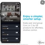 GE Cync A19 LED Smart Light Bulbs, Room Decor Aesthetic Bluetooth and WiFi Color Changing Lights, LED Indoor Light Bulb, Compatible with Alexa and Google (2 Pack) - Image 5