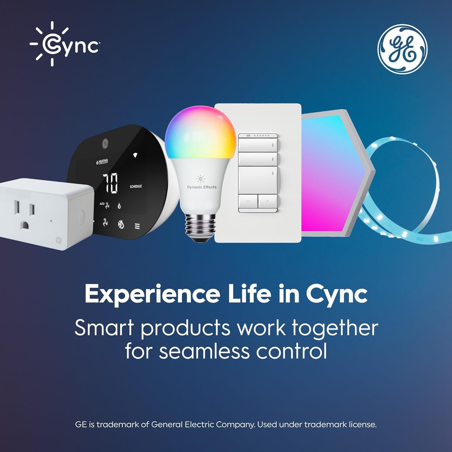 GE Cync A19 LED Smart Light Bulbs, Room Decor Aesthetic Bluetooth and WiFi Color Changing Lights, LED Indoor Light Bulb, Compatible with Alexa and Google (2 Pack) - Image 9