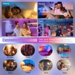 Noger Smart Light Bulbs 4 Pack, Bluetooth Smart Bulb with Music Sync, 1280 Lumens Dimmable BR30 LED Flood Light Bulbs, RGBCW Color Changing Light Bulbs, 12W (75W Equivalent), 16 Million Colors - Image 5