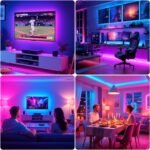 PANGTON VILLA Led Strip Lights 8.2ft for 40-60in TV, USB LED TV Backlight Kit with Remote - 16 Color 5050 LEDs Bias Lighting for HDTV - Image 4