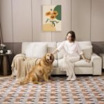 DOPEDIO Modern Loveseat Sofa for Living Room,Chenille Recliner, Removable Cover, Spring Cushions, Solid Wood Frame, Easy Assembly for Small Spaces (71.25inch，Beige) - Image 6