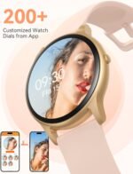 AGPTEK Smart Watch for Women, 5ATM Waterproof Smartwatch for Android and iOS Phones, Fitness Tracker Watch with 100+ Sports Modes, Heart Rate Monitor Pedometer Sleep Monitor, Pink - Image 5