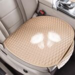 Car Seat Covers Cushion Pad,2PCS Front Bottom Seat Covers for Cars,Super Breathable,Storage Bags,Anti-Slip,Universal Automotive Seat Covers Fit for Most Sedans SUV Pick-up(2Pcs Beige) - Image 6