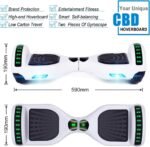 CBD Scooter with Corlorful LED Lights,6.5" Wheels, Dual 300W Motor Scooter for Kids Girls Boys Adults, All Ages - Image 4