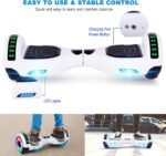 CBD Scooter with Corlorful LED Lights,6.5" Wheels, Dual 300W Motor Scooter for Kids Girls Boys Adults, All Ages - Image 6