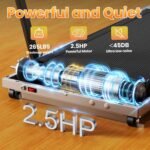 Walking Pad with Handle Bar, Treadmills for Home and Office,2.5HP Under Desk Treadmills with Rermote Control &LED Display,265 lbs - Image 4