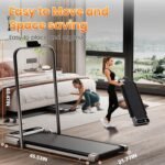 Walking Pad with Handle Bar, Treadmills for Home and Office,2.5HP Under Desk Treadmills with Rermote Control &LED Display,265 lbs - Image 5