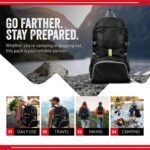 MODERN NEEDS Ready Pack 35L — Foldable Backpack for Travel | Lightweight, Water Resistant Hiking Daypack | Compact, Packable Backpack for Men & Women | Great for Camping & Daily Use - Image 3