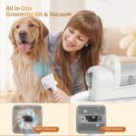Dog Grooming Kit, Pet Grooming Vacuum with Pet Clipper Nail Grinder, Dog Hair Vacuum with 6 Pet Grooming Tools for Dogs Cats Shedding Grooming - Image 3