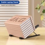 BESIGN LS01 Pro Ergonomic Laptop Stand, Plastic Laptop Riser, Portable and Adjustable Notebook Computer Holder Compatible with 10-14" Laptops (Black) - Image 6