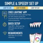 Cree Lighting Connected Max Smart Led Bulb A19 60W Tunable White + Color Changing, 2.4 Ghz, Works with Alexa and Google Home, No Hub Required, Bluetooth + WiFi, 1Pk - Image 4