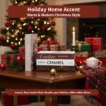 LUXE LARGE | 4 PCS Faux Decorative Books for Home Decor | Not Real Books | Coffee Table Decor, Shelf Styling & Modern Aesthetic Accent Pieces for Living Room, Office, Entryway, or Bookshelf Display - Image 6