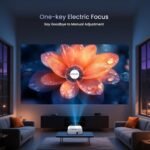 Projector, Native 1080P Full HD Bluetooth Projector with Speaker, 9500 Lumens Outdoor Portable Movie Mini Projector Compatible with Laptop, Smartphone, TV Stick, Xbox, PS5 - Image 5