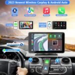 Portable Wireless with Apple CarPlay and Android Auto Screen for Car, 7" HD Touch Screen Car Stereo with Mirror Link, Bluetooth 5.2, Backup Camera, AUX,FM Transmitter for All Vehicle - Image 3