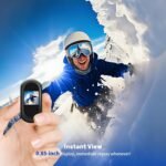 Mini Body Camera 1080P, Small Action Cameras with 0.85''Display Screen, Wearable POV Cam, Helmet Camera for Motorcycle, Hands-Free Body Cam for Cycling Vlogging Travel Pet - Image 6