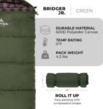 Teton Junior, 20 Degree and 0 Degree Sleeping Bags. Finally, Sleeping Bag for Boys, Girls, All Kids, Warm and Comfortable, for All Camping Weather and Built to Last - Image 4
