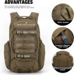Mardingtop Tactical Molle Backpack for Men- 18L/28L EDC Hiking & Motorcycle Backpack - Image 4
