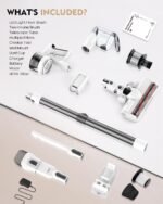 Cordless Vacuums, 80,000PRM Powerful Motor Vacuum Cleaner and 2200mAH Rechargeable Battery up to 35 Mins Worktime, 2 Adjustable Modes, Detachable Parts, Wireless Stick Vacuum (Night White) - Image 5