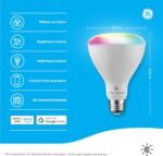Cync GE BR30 Smart Bulb WiFi LED Light Bulbs - Color Changing Indoor Floodlight - Bluetooth Light Bulb with Alexa & Google Assistant - 9.5W 2-Pack - Image 3