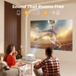 [Sound by JBL & Seamless Autofocus] Yaber 1080P Projector with WiFi 6 and Bluetooth, Portable Outdoor Movie Projector, Home Theater Projector for iPhone/TV Stick/HDMI/USB/Laptop/PS5-White - Image 6