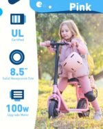 Hiboy ES1/Q2 Lite Electric Scooter with Seat for Kids Ages 4–10, LED Lights, UL Certified, 6.5–9.3 MPH, 40–100W Motor, Easy Control - Image 3