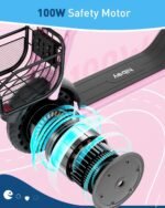Hiboy ES1/Q2 Lite Electric Scooter with Seat for Kids Ages 4–10, LED Lights, UL Certified, 6.5–9.3 MPH, 40–100W Motor, Easy Control - Image 6