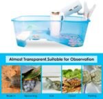 Turtle Tank Aquarium,Reptile Tank, Terrapin Lake with Platform Plants for Pet Reptile Habitat - Image 3