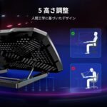 Laptop Cooling Pad Laptop Cooler Stand, Laptop Fan Cooling Pad for 12-15.6 Inch Laptop Notebooks, 5 Quiet Fans, 5 Angle Adjustable Laptop Cooling Stand (Black) - Image 3