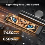 RayCue 4TB NVMe M.2 SSD for PS5 with Heatsink, Up to 7450MB/s, PCIe 4.0 M.2 2280 Gaming SSD, Suitable for PlayStation 5 Memory Expansion, Game Enthusiasts, IT Professionals - Image 3