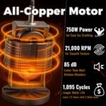 TALIA Smoothie Blender for Ice Crushing & Shakes, 750W Countertop Blenders with 48oz Glass Jar & 6 Stainless Steel Blades, High-Speed Blender for Smoothies Frozen Fruit & Nut Butter - Image 4