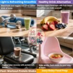 TALIA Smoothie Blender for Ice Crushing & Shakes, 750W Countertop Blenders with 48oz Glass Jar & 6 Stainless Steel Blades, High-Speed Blender for Smoothies Frozen Fruit & Nut Butter - Image 6