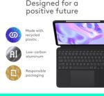 Logitech Combo Touch iPad Pro 13-inch (M4 & M5)(2024 & 2025) Keyboard Case - Detachable Backlit Keyboard with Kickstand, Comfortable Typing, Multi-use Mode - Midnight Black - Image 5