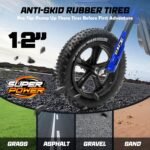 24V Kids Electric Dirt Bike - 250W Electric Motorcycle, 11 Mph Max Speed Electric Motorcycle Mini Bike with Music, 10 Miles Range, Twist Grip Throttle, Metal Suspension, Rubber Tires (Blue) - Image 5