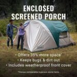 Coleman Cabin Camping Tent with Screened Porch 4/6 Person Weatherproof Tent with Enclosed Screened Porch Option Includes Rainfly Carry Bag Extra Storage and 10 Minute Setup - Image 3