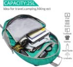 ZOMAKE 25L Ultra Lightweight Packable Backpack, Foldable Hiking Backpacks Water Resistant Small Folding Daypack for Travel(Dark Green) - Image 4